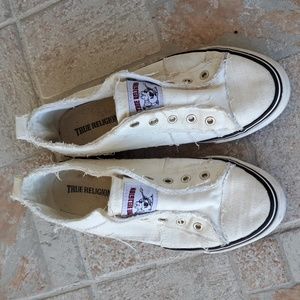 True Religion "Korey" Frayed Sneakers